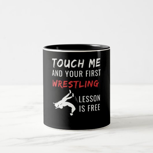 Funny Wrestling Coach Sport Wrestling Lover Gesche Zweifarbige Tasse (Mittel)