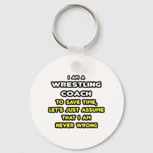 Funny Wrestling Coach T - Shirt und Geschenke Schlüsselanhänger
