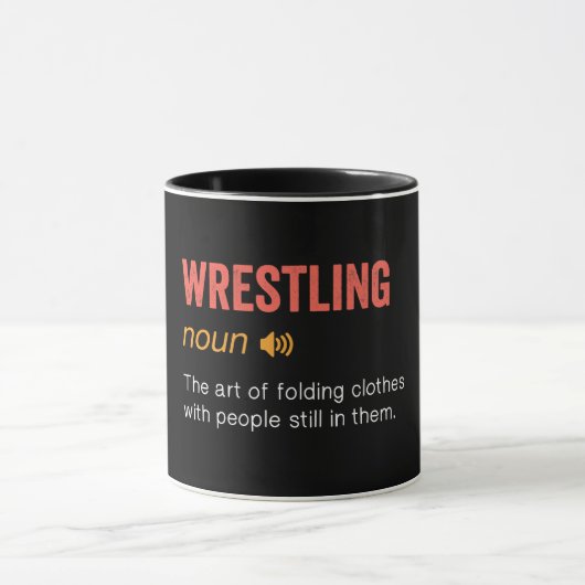 Funny Wrestling Definition Tasse (Zentrum)