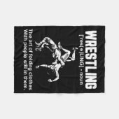 Funny Wrestling Definition The Art Of Folding Clot Fleecedecke (Vorderseite (Horizontal))
