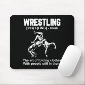 Funny Wrestling Definition The Art Of Folding Clot Mousepad (Mit Mouse)