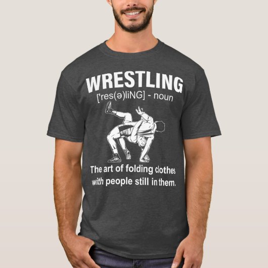 Funny Wrestling Definition Wrestling Sport T-Shirt (Vorderseite)