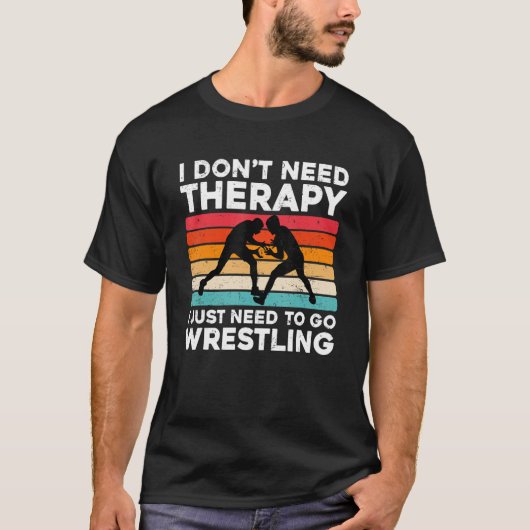 Funny Wrestling Design For Wrestler Cool Wrestling T-Shirt (Vorderseite)