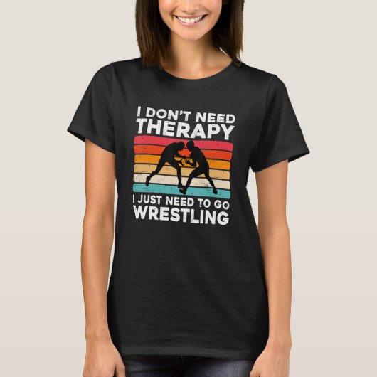 Funny Wrestling Design For Wrestler Cool Wrestling T-Shirt (Vorderseite)