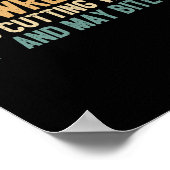 Funny Wrestling Liebhaber Fan bitte gefüttert Poster (Ecke)