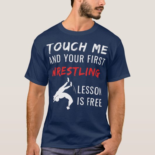 Funny Wrestling TShirt Wrestling Coach Sport T (Vorderseite)
