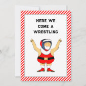 Funny Wrestling Weihnachtskarten Feiertagskarte (Vorderseite)