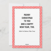 Funny Wrestling Weihnachtskarten Feiertagskarte (Rückseite)