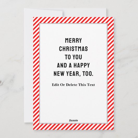 Funny Wrestling Weihnachtskarten Feiertagskarte (Rückseite)