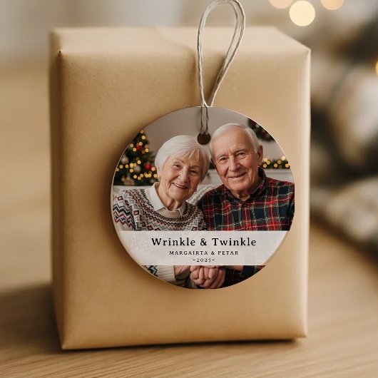 Funny Wrinkle & Twinkle Grandübergeordneten Foto K Keramik Ornament