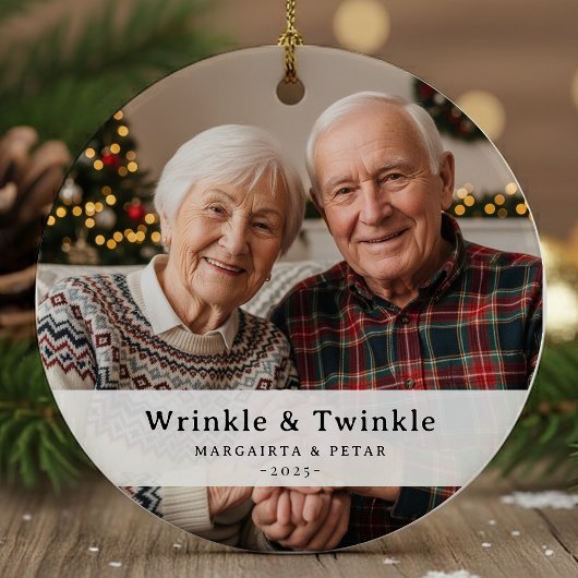 Funny Wrinkle & Twinkle Grandübergeordneten Foto K Keramik Ornament