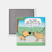 Funny Wrinkly Shar-Pei Dog Kühlschrankmagnet (Vorderseite/Rückseite)