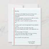 Funny Write Letter To Dad for Father's Day Card (Vorderseite)