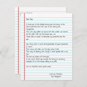 Funny Write Letter To Dad for Father's Day Card (Vorne/Hinten)