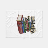 Funny Writer Author Writing I Write Books Fleecedecke (Vorderseite (Horizontal))