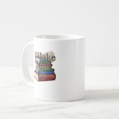 Funny Writer Author Writing I Write Books Kaffeetasse (Vorderseite Links)