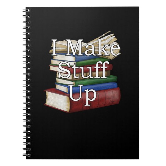 Funny Writer Author Writing I Write Books Notizblock (Vorderseite)