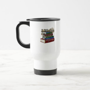 Funny Writer Author Writing I Write Books Reisebecher