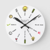 Funny Writer blockieren die Uhr für anfängende Sch (Vorderseite)