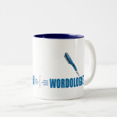 Funny Writer Zweifarbige Tasse (VorderseiteRechts)