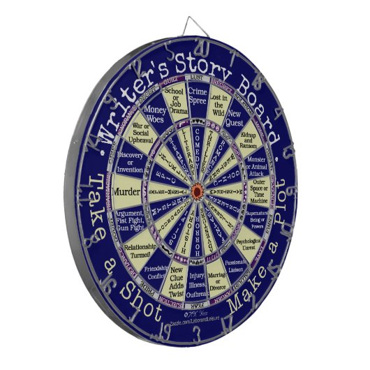Funny Writers Authors Story Board Novelty Dartscheibe (Vorderseite Links)