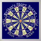Funny Writers Authors Story Board Novelty Poster (Vorne)