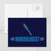 Funny Writer's Postkarte (Vorne/Hinten)