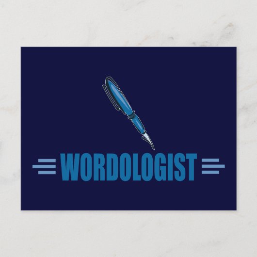 Funny Writer's Postkarte (Vorderseite)