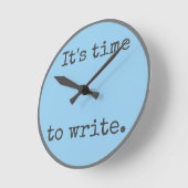 Funny writer's Time to Write Runde Wanduhr (Winkel)