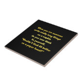 Funny Writing on a Napkin Joke Fliese (Seite)