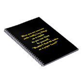 Funny Writing on a Napkin Joke Notizblock (Rechte Seite)