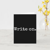 Funny Writing On Novelty Writing Writers Journalis Karte (Gelbe Blume)