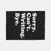 Funny Writing Writer Au Gift For Men Women Boys Or Fleecedecke (Vorderseite (Horizontal))