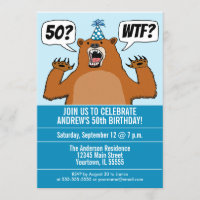 Funny WTF Bärenalter-spezifischer Geburtstag