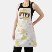 Funny WTF Wine Turkey Family Thanksgiving Schürze (InSitu)