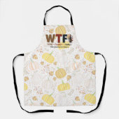 Funny WTF Wine Turkey Family Thanksgiving Schürze (Vorderseite)