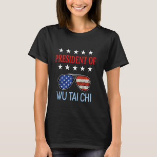 Funny Wu Tai Chi Heilzubehör Usa Flag Thai T-Shirt