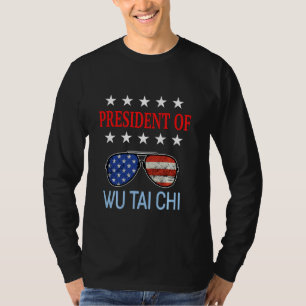 Funny Wu Tai Chi Heilzubehör Usa Flag Thai T-Shirt