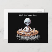 Funny wünscht, du wärest hier postkarte (Vorne/Hinten)