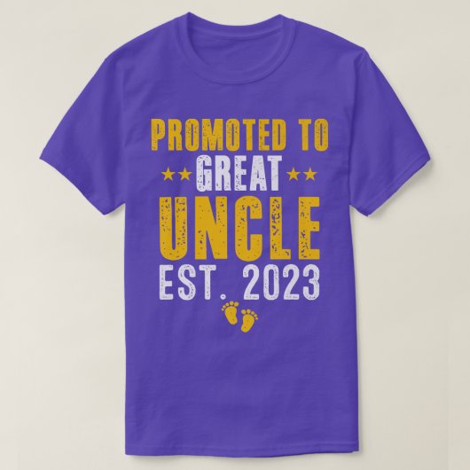 Funny wurde Anfang 2023 zum großen Onkel befördert T-Shirt (Design vorne)