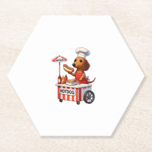Funny Würstchen Dackel Dog Sausage Hotdog Sandwich Untersetzer