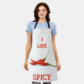 Funny würzig Tase niedlicher cooler T - Shirt Schürze (Getragen)