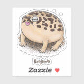 Funny Wüste Regenfrosch Cartoon Illustration Aufkleber (Blatt)