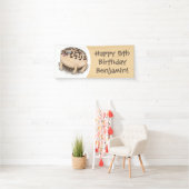 Funny Wüste Regenfrosch Cartoon Illustration Banner (Insitu)