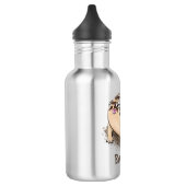 Funny Wüste Regenfrosch Cartoon Illustration Edelstahlflasche (Links)