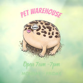 Funny Wüste Regenfrosch Cartoon Illustration Fensteraufkleber (Blatt 3)