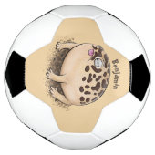 Funny Wüste Regenfrosch Cartoon Illustration Fußball (Gedreht)