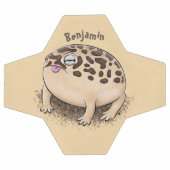 Funny Wüste Regenfrosch Cartoon Illustration Fußball (Flach)