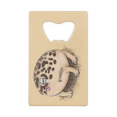 Funny Wüste Regenfrosch Cartoon Illustration Geldbeutel Flaschenöffner (Rückseite)
