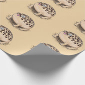Funny Wüste Regenfrosch Cartoon Illustration Geschenkpapier (Ecke)